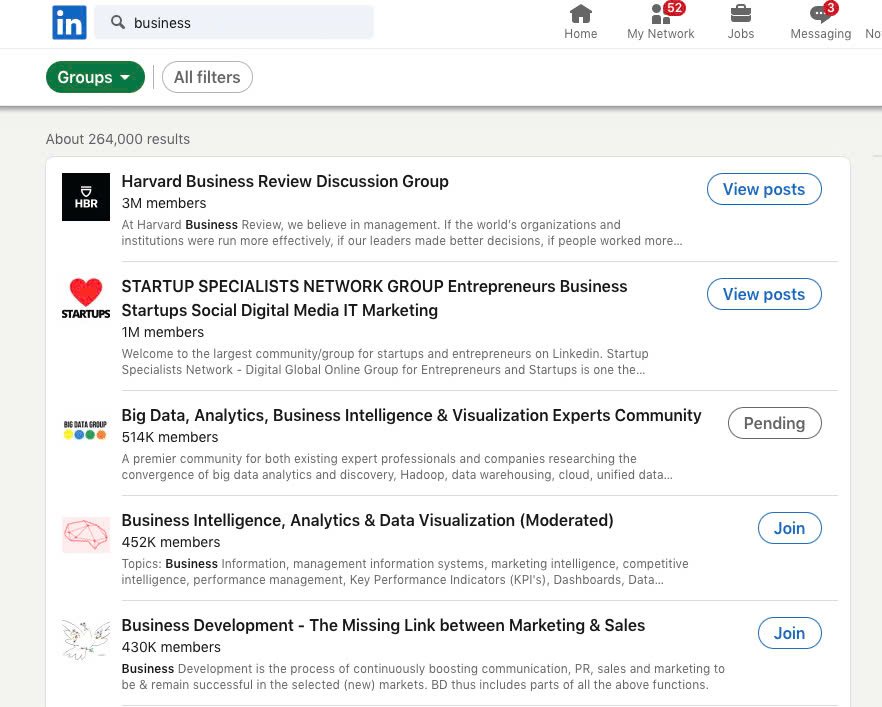 join linkedin groups
